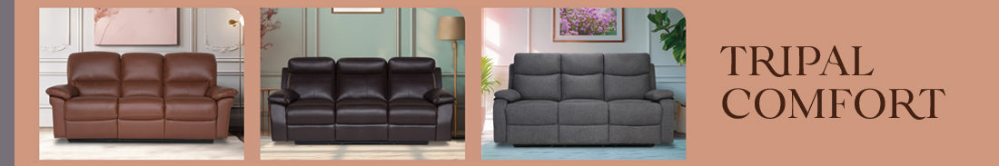 Three Seater Recliner Sofa