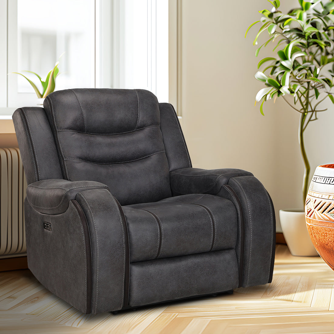 Single Seater Recliner Sofa - Silk