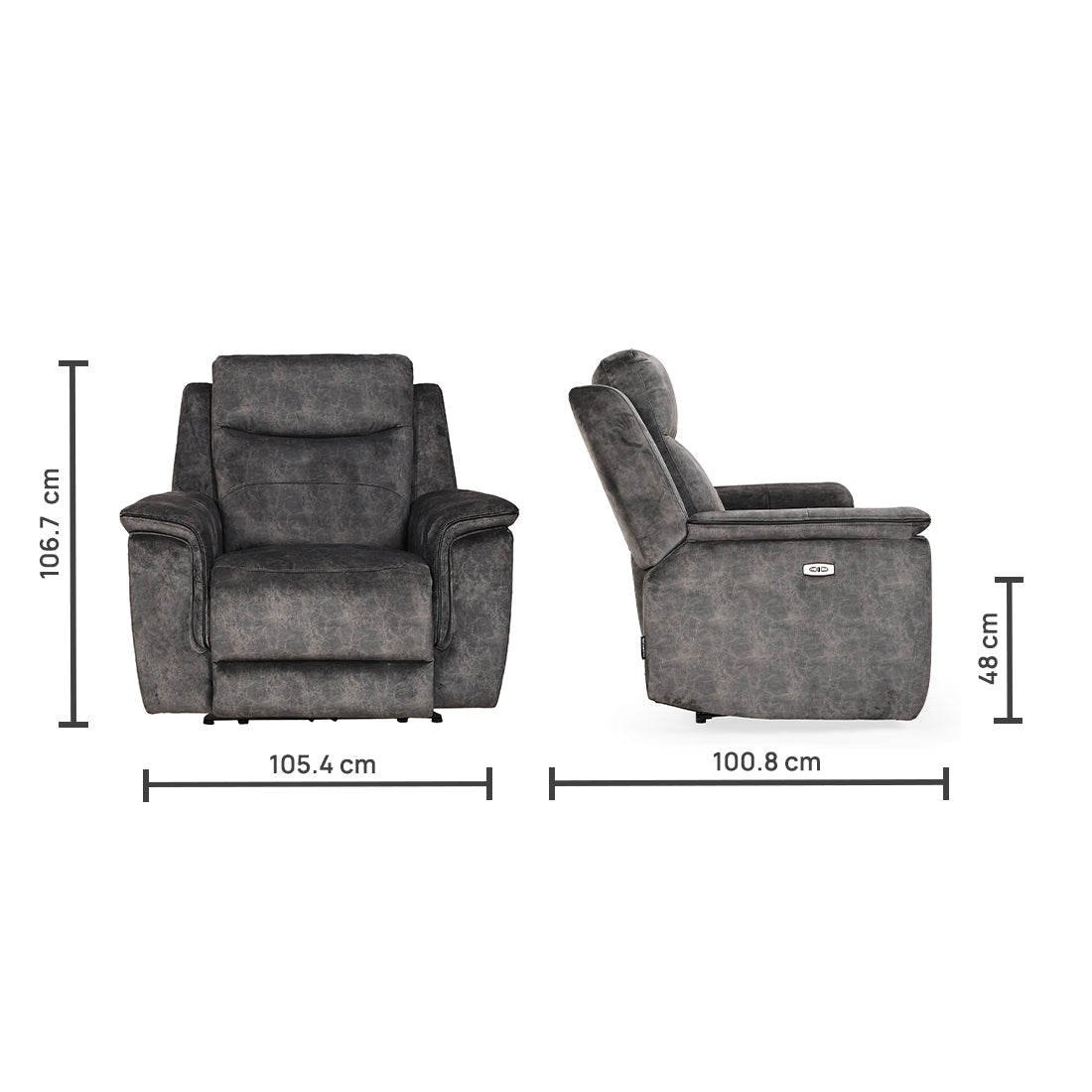 Single Seater Recliner Sofa - Royal