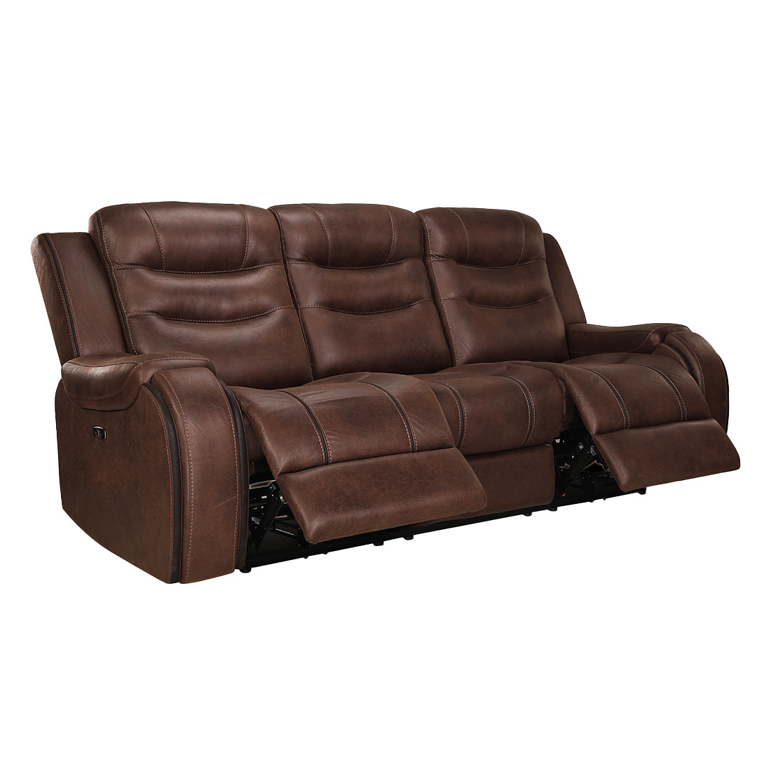 Three Seater Recliner Sofa - Silk