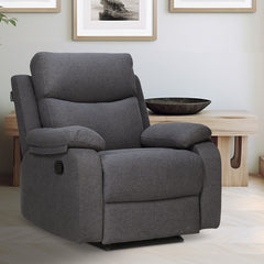 Buy Single Seater Manual Recliner Sofa - Curve Online in India, Single Seater Recliner Sofa, Single Seater Recliner Chair, Manual Recliner, Fabric Recliner, Living Room Recliner