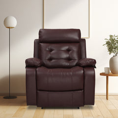 Buy Single Seater Manual Recliner Sofa - Tango Online in India, Single Seater Recliner Sofa, Single Seater Recliner Chair, Manual Recliner, Leatherette Recliner, Living Room Recliner