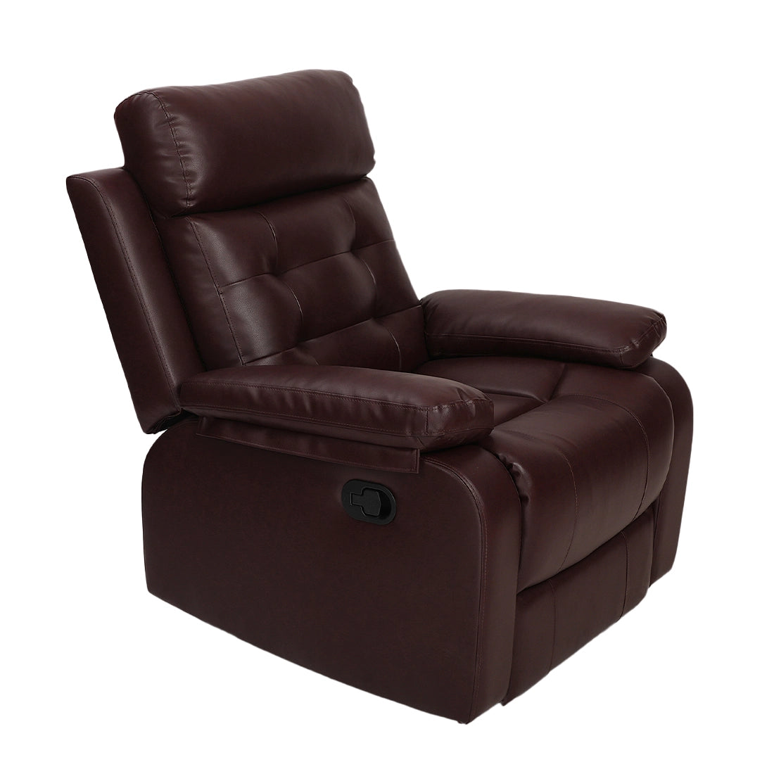 Buy Single Seater Manual Recliner Sofa - Tango Online in India, Single Seater Recliner Sofa, Single Seater Recliner Chair, Manual Recliner, Leatherette Recliner, Living Room Recliner