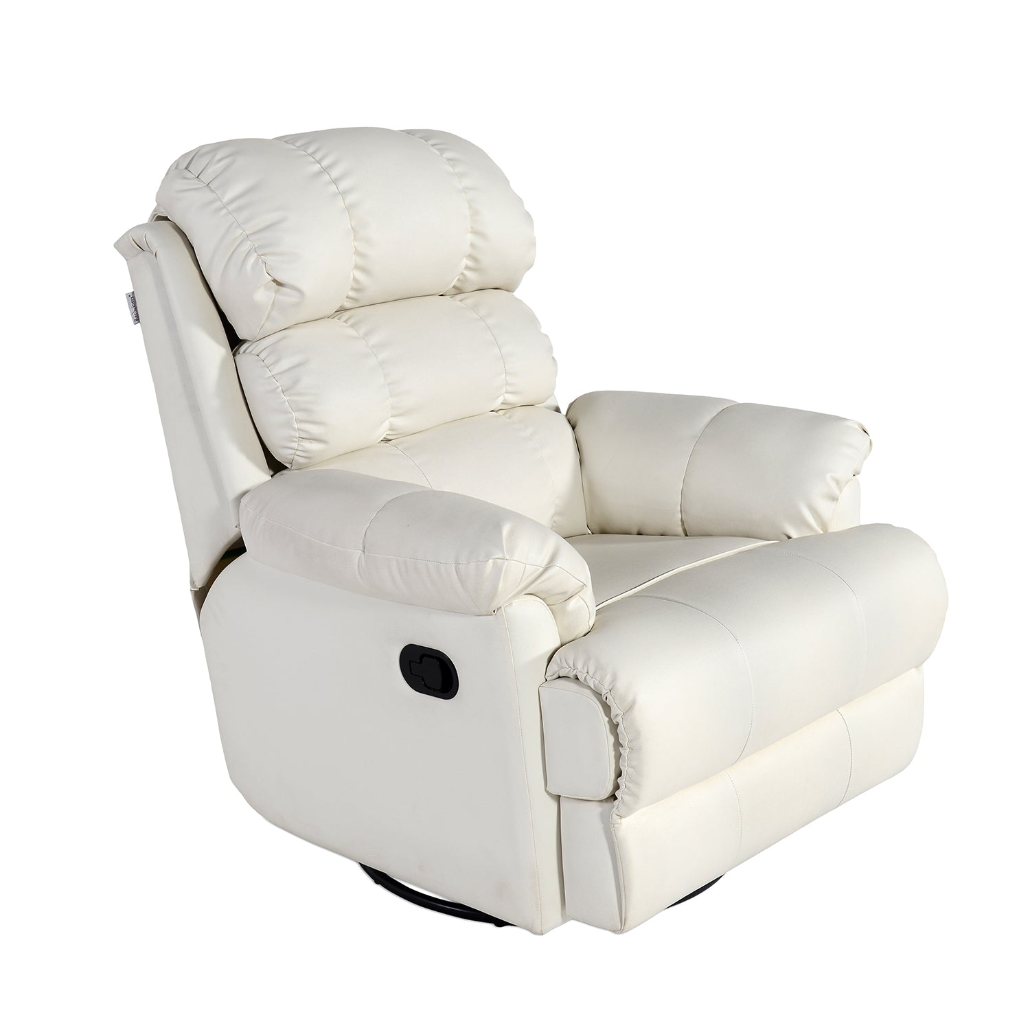 Buy Single Seater Recliner - 361 (White) Online in India, Single Seater Recliner Sofa, Single Seater Recliner Chair, Manual Recliner, Leatherette Recliner, Living Room Recliner