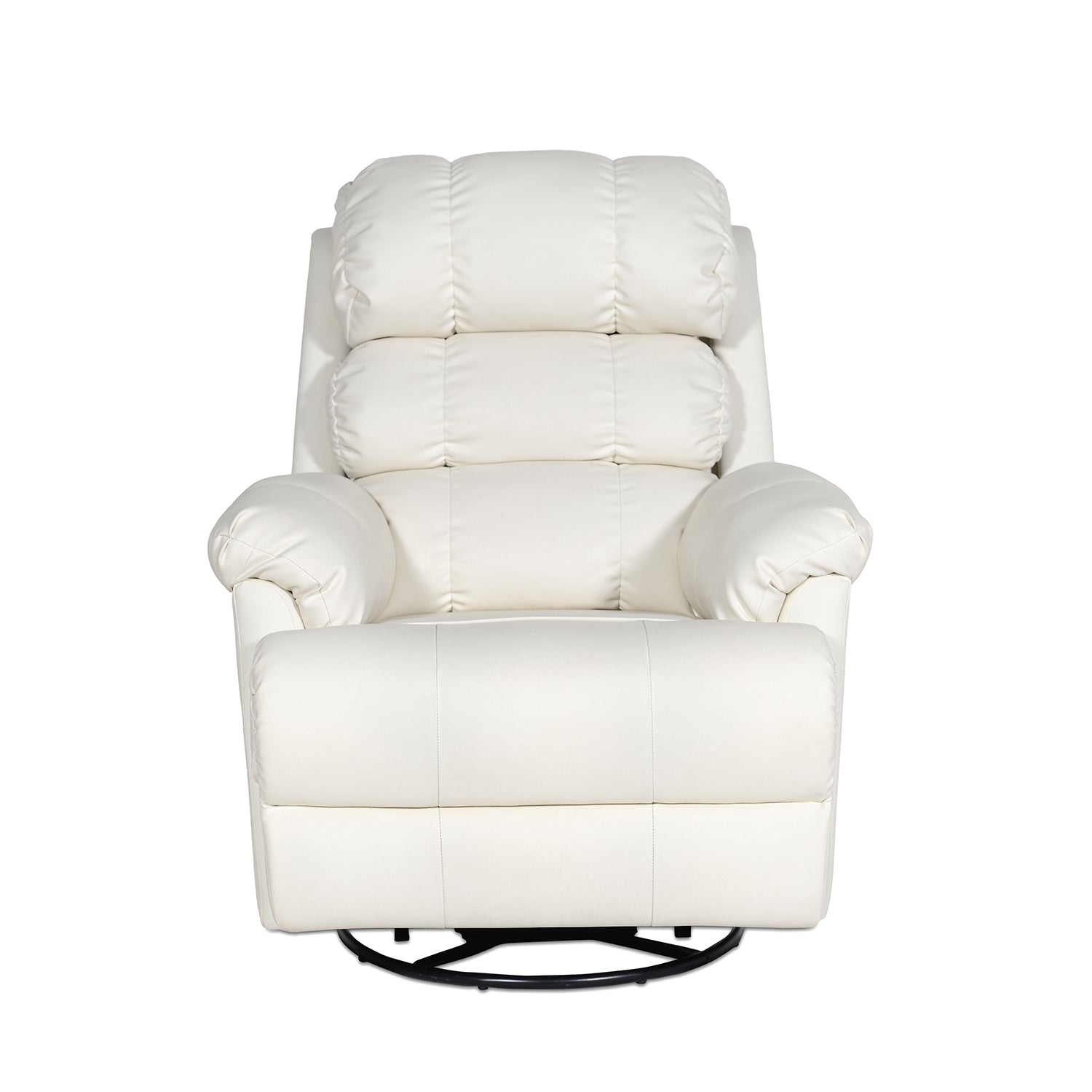 Buy Single Seater Recliner - 361 (White) Online in India, Single Seater Recliner Sofa, Single Seater Recliner Chair, Manual Recliner, Leatherette Recliner, Living Room Recliner