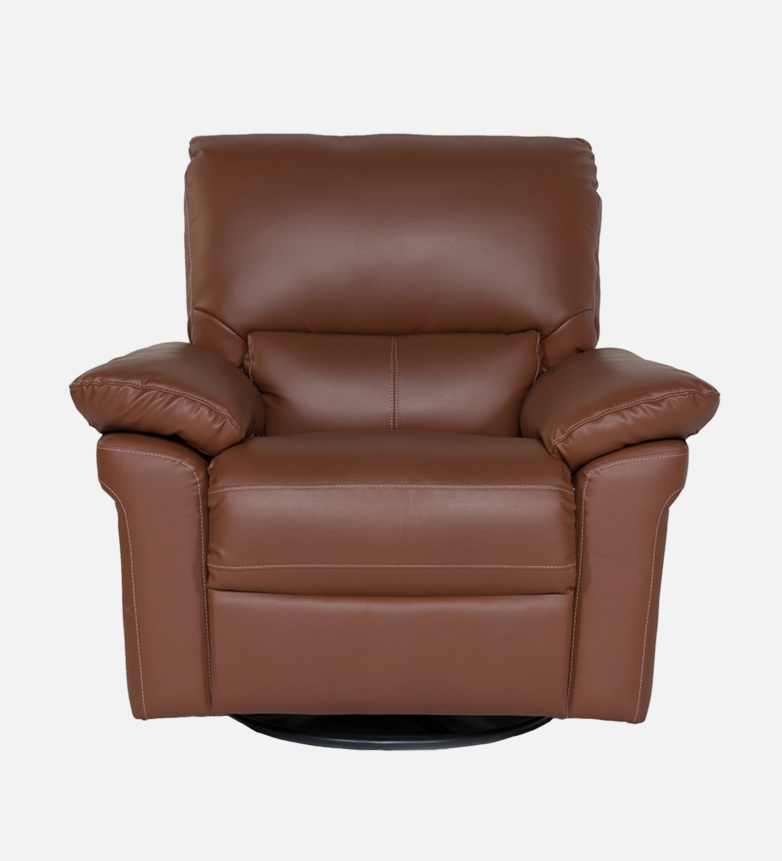 Buy Single Seater Recliner - Aversa (Tan) Online in India, Single Seater Recliner Sofa, Single Seater Recliner Chair, Manual Recliner, Leatherette Recliner, Living Room Recliner, Swivel Glider Recliner