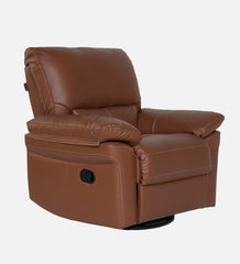 Buy Single Seater Recliner - Aversa (Tan) Online in India, Single Seater Recliner Sofa, Single Seater Recliner Chair, Manual Recliner, Leatherette Recliner, Living Room Recliner, Swivel Glider Recliner