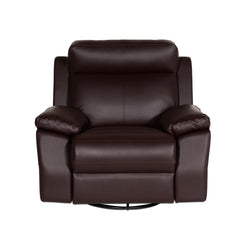 Buy Single Seater Recliner - Lazino (Brown) Online in India, Single Seater Recliner Sofa, Single Seater Recliner Chair, Manual Recliner, Leatherette Recliner, Living Room Recliner