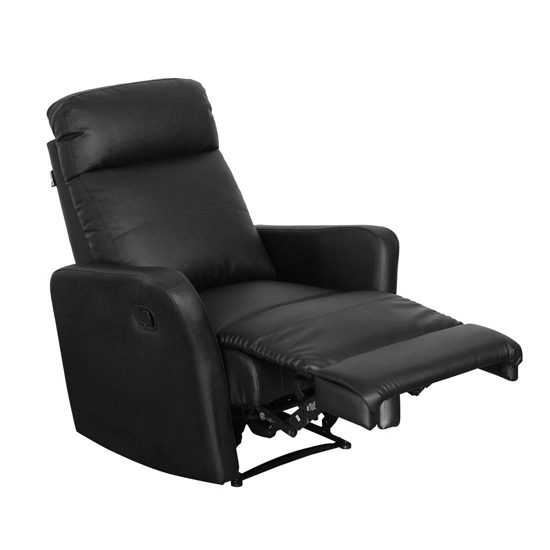 Buy Single Seater Recliner Sofa - Sleek Online in India, Single Seater Recliner Sofa, Single Seater Recliner Chair, Manual Recliner, Leatherette Recliner, Living Room Recliner