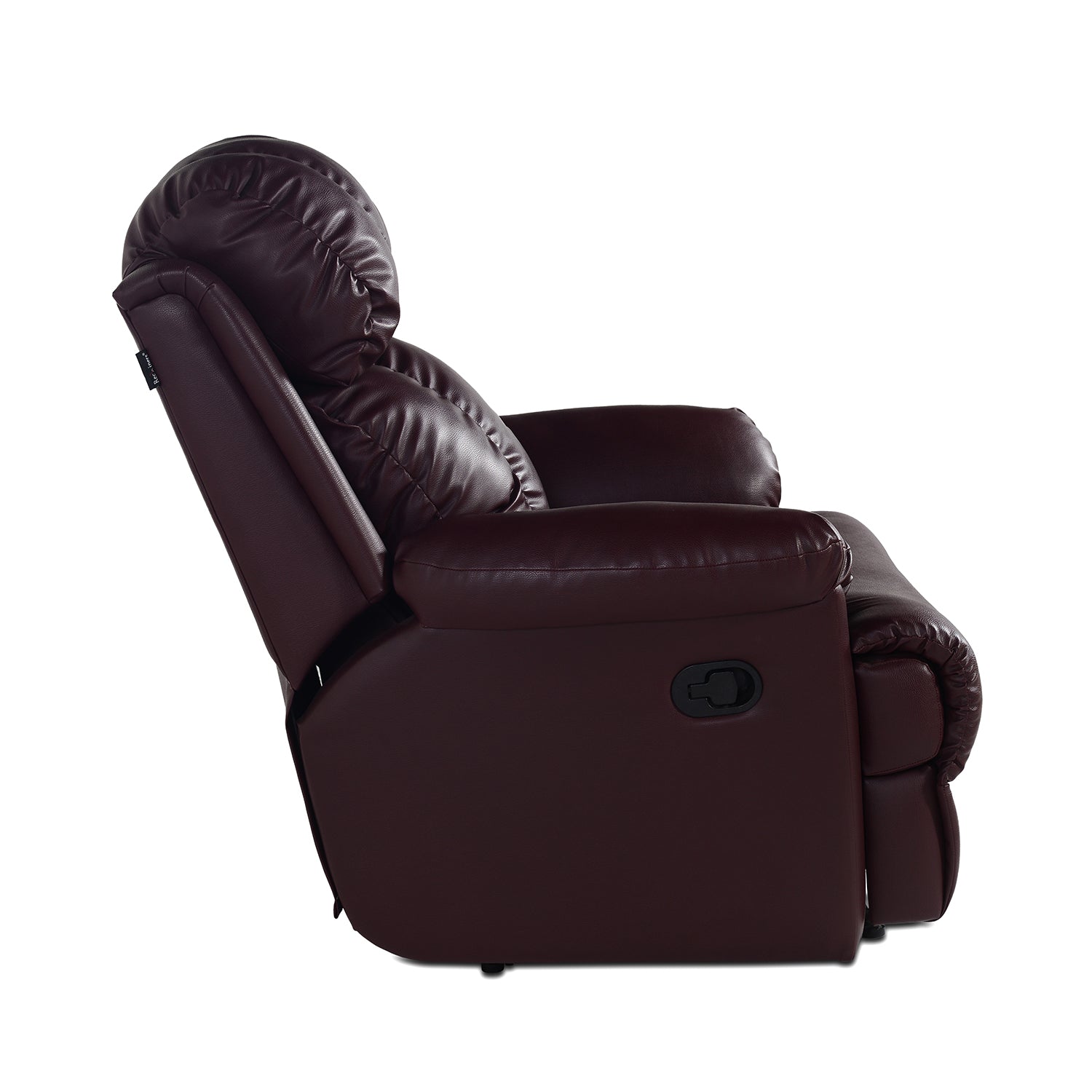 Buy Single Seater Recliner Sofa - 369 (Burgundy) Online in India, Single Seater Recliner Sofa, Single Seater Recliner Chair, Manual Recliner, Leatherette Recliner, Living Room Recliner