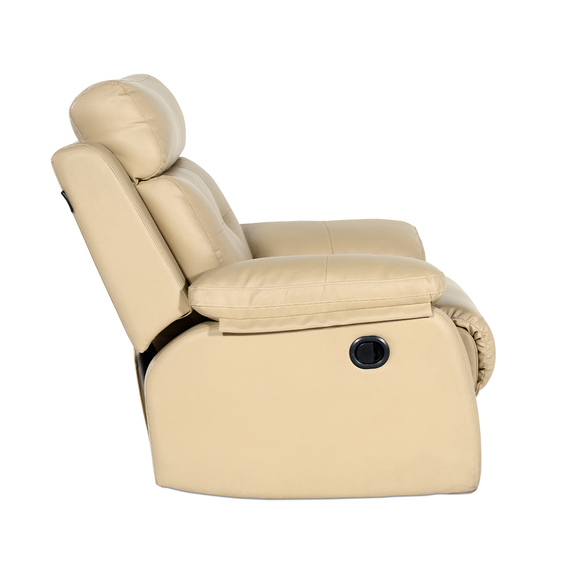 Buy Single Seater Recliner Sofa - 786 (Cream) Online in India, Single Seater Recliner Sofa, Single Seater Recliner Chair, Manual Recliner, Leatherette Recliner, Living Room Recliner