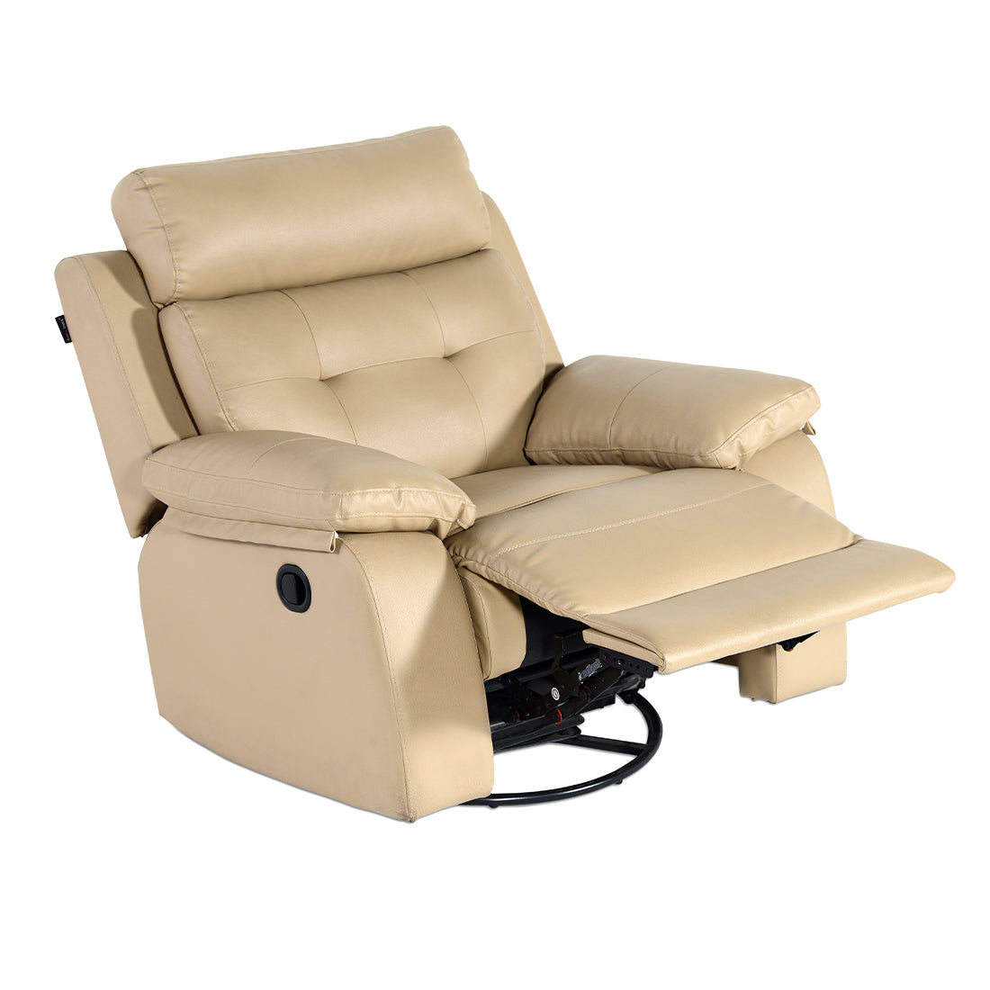 Buy Single Seater Recliner Sofa - 786 (Cream) Online in India, Single Seater Recliner Sofa, Single Seater Recliner Chair, Manual Recliner, Leatherette Recliner, Living Room Recliner