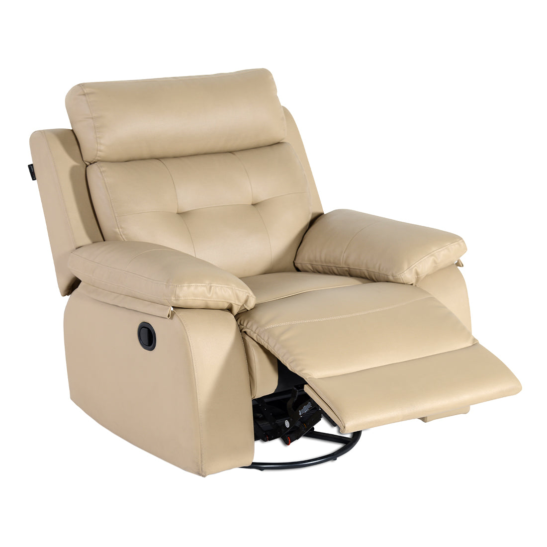 Buy Single Seater Recliner Sofa - 786 (Cream) Online in India, Single Seater Recliner Sofa, Single Seater Recliner Chair, Manual Recliner, Leatherette Recliner, Living Room Recliner