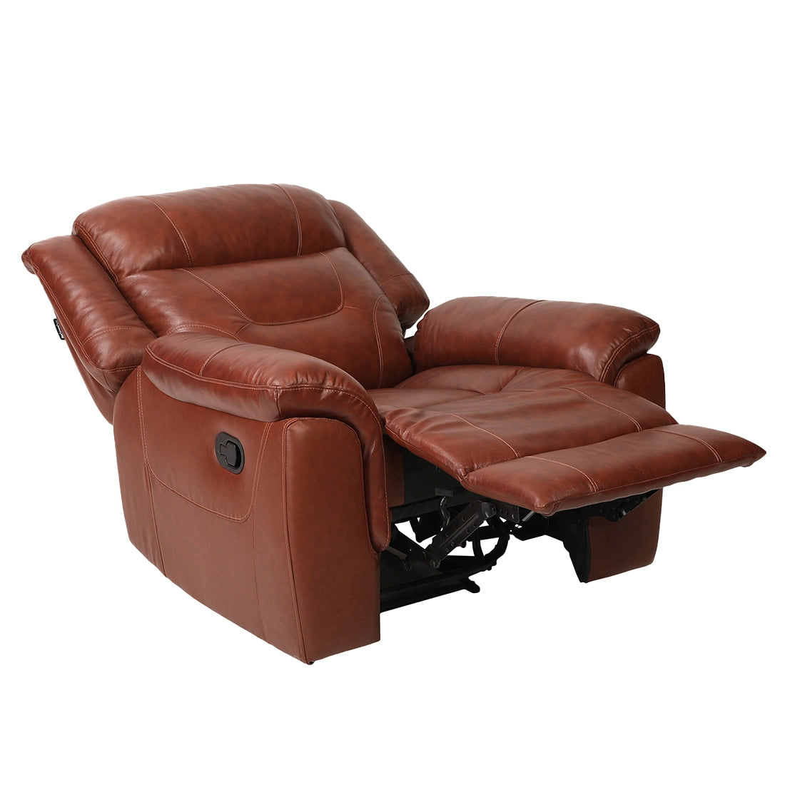 Buy Single Seater Recliner Sofa - Joy (Half Leather) Online in India, Single Seater Recliner Sofa, Single Seater Recliner Chair, Manual Recliner, Half Leather Recliner, Living Room Recliner, joy Recliners, D2C recliner 