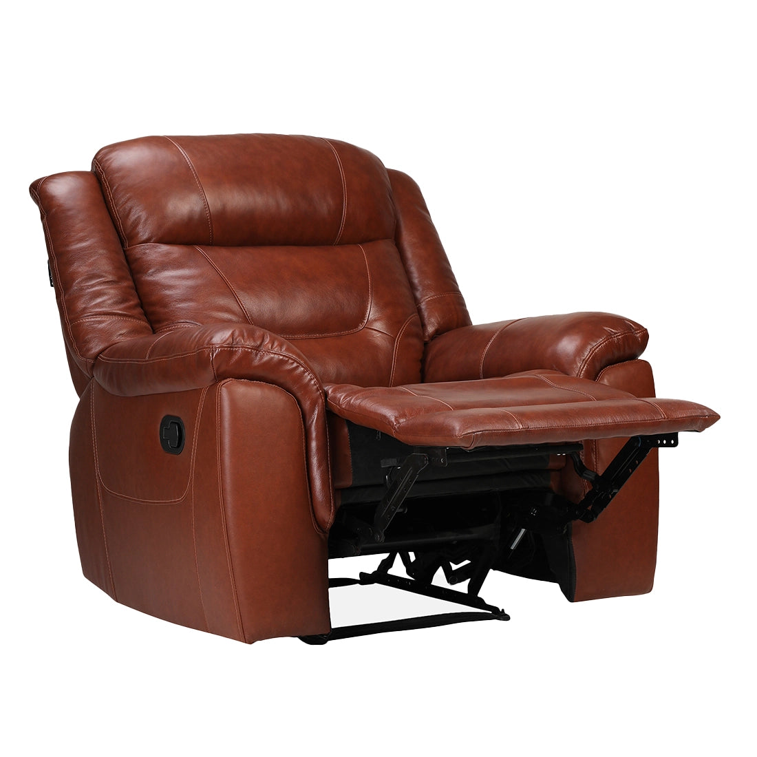 Buy Single Seater Recliner Sofa - Joy (Half Leather) Online in India, Single Seater Recliner Sofa, Single Seater Recliner Chair, Manual Recliner, Half Leather Recliner, Living Room Recliner, joy Recliners