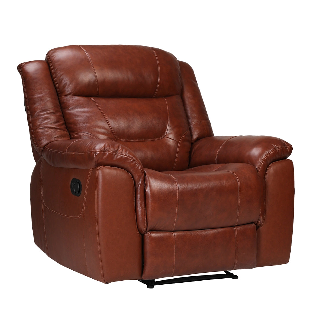 Buy Single Seater Recliner Sofa - Joy (Half Leather) Online in India, Single Seater Recliner Sofa, Single Seater Recliner Chair, Manual Recliner, Half Leather Recliner, Living Room Recliner, joy Recliners