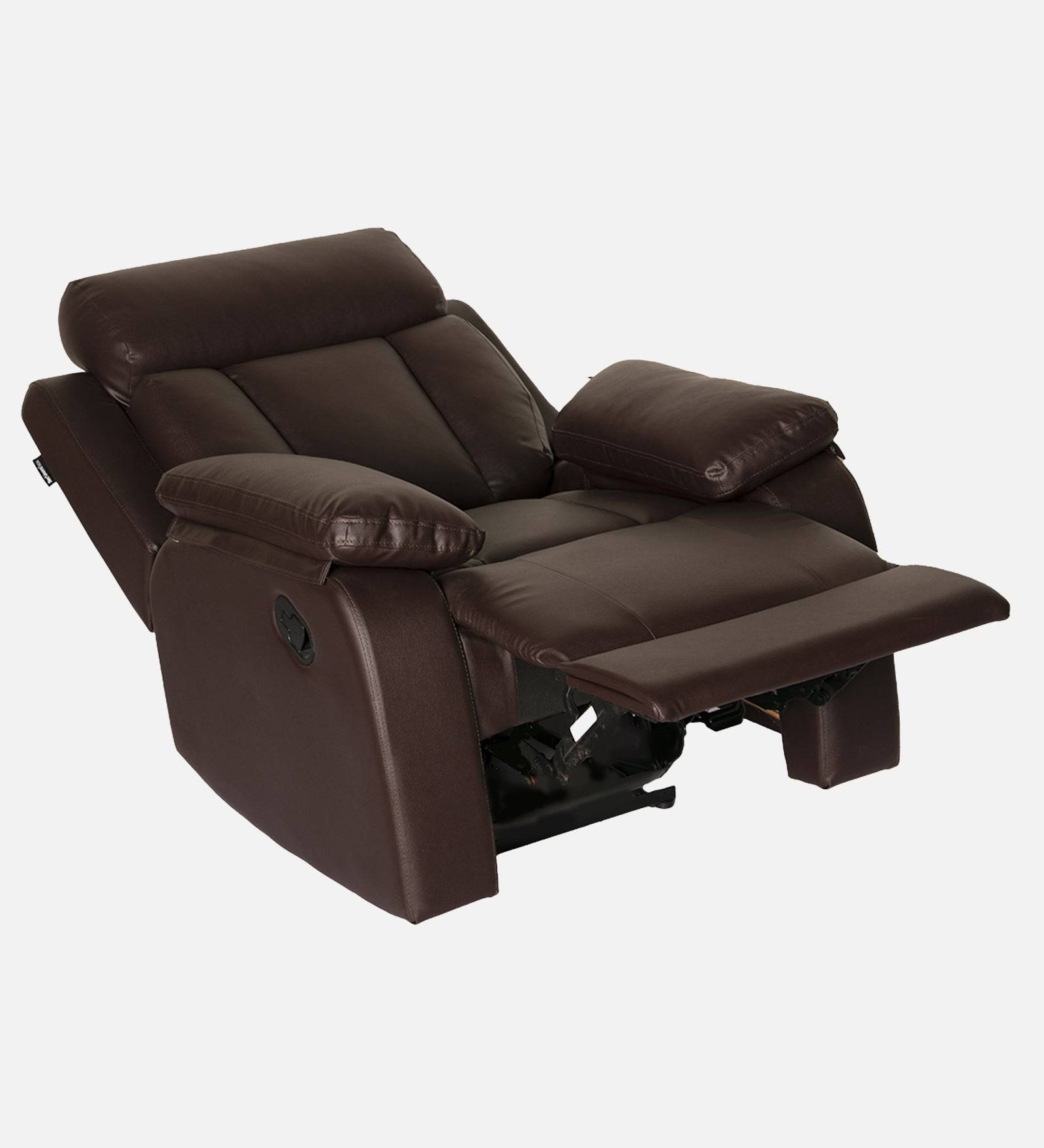 Buy Single Seater Recliner Sofa - Magna Online in India, Single Seater Recliner Sofa, Single Seater Recliner Chair, Manual Recliner, Leatherette Recliner, Living Room Recliner