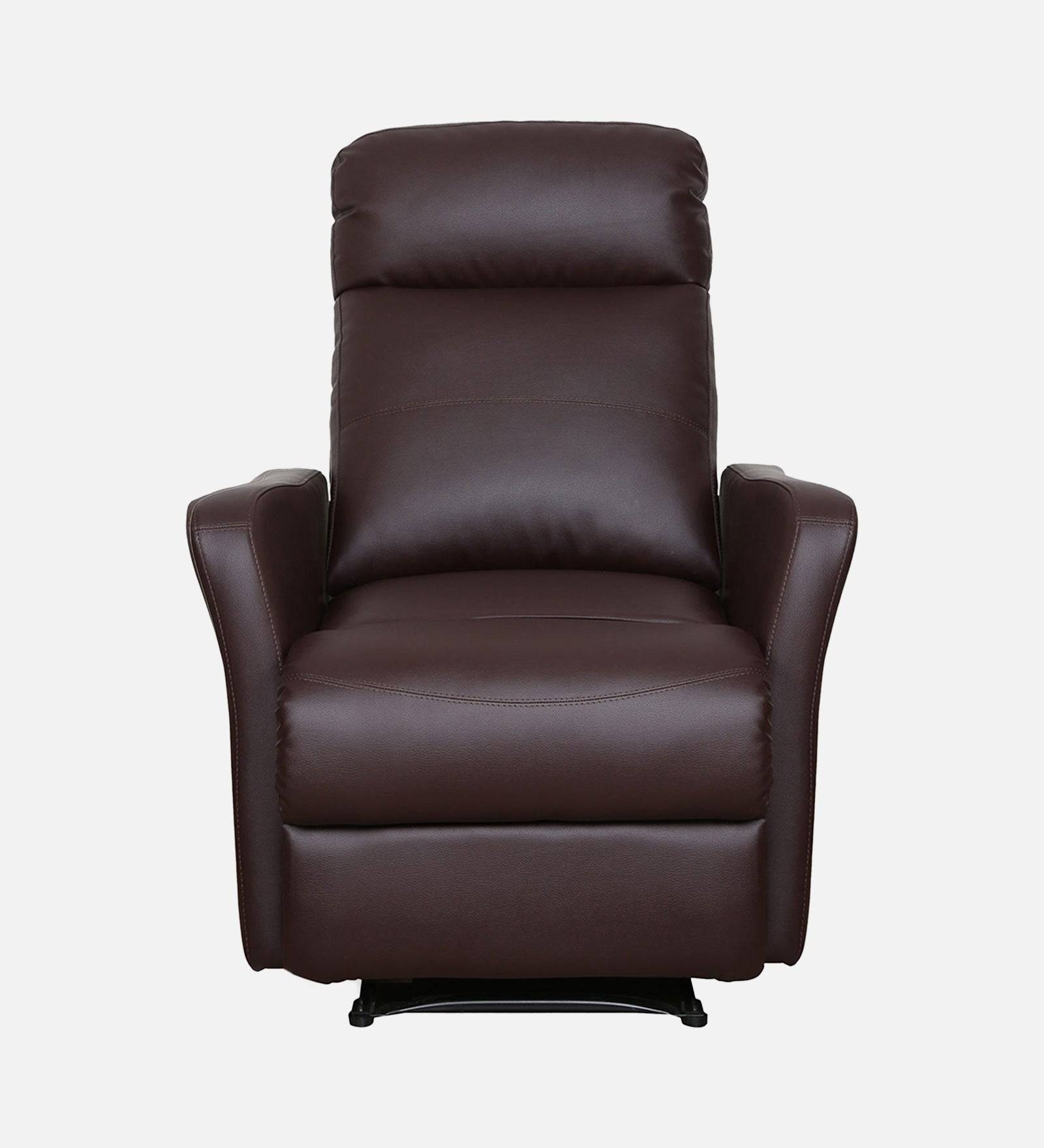 Buy Single Seater Recliner Sofa - Sleek Online in India, Single Seater Recliner Sofa, Single Seater Recliner Chair, Manual Recliner, Leatherette Recliner, Living Room Recliner