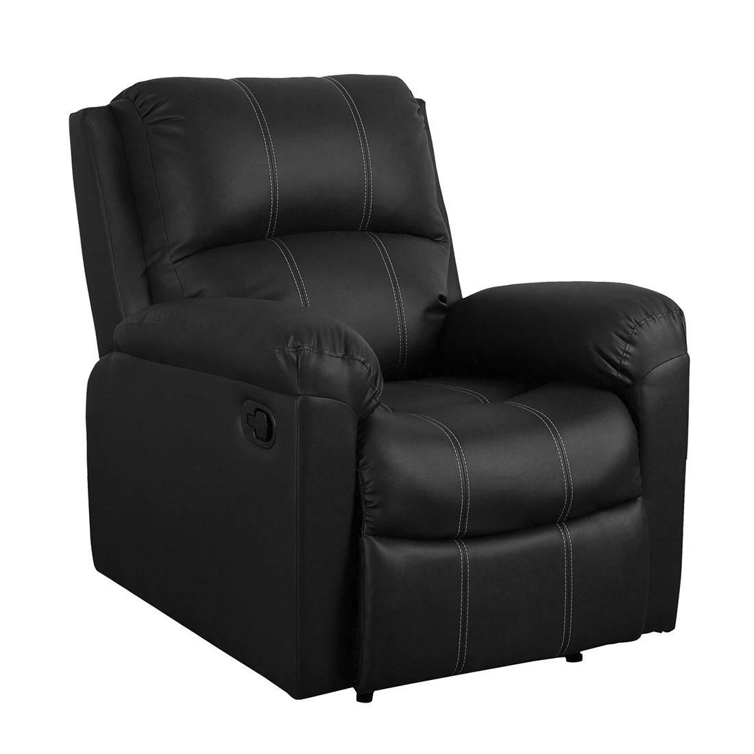 Buy Single Seater Recliner Sofa - Spino Online in India, Single Seater Recliner Sofa, Single Seater Recliner Chair, Manual Recliner, Leatherette Recliner, Living Room Recliner