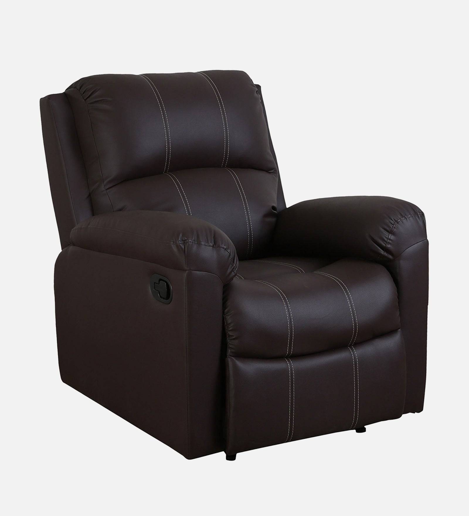 Buy Single Seater Recliner Sofa - Spino Online in India, Single Seater Recliner Sofa, Single Seater Recliner Chair, Manual Recliner, Leatherette Recliner, Living Room Recliner