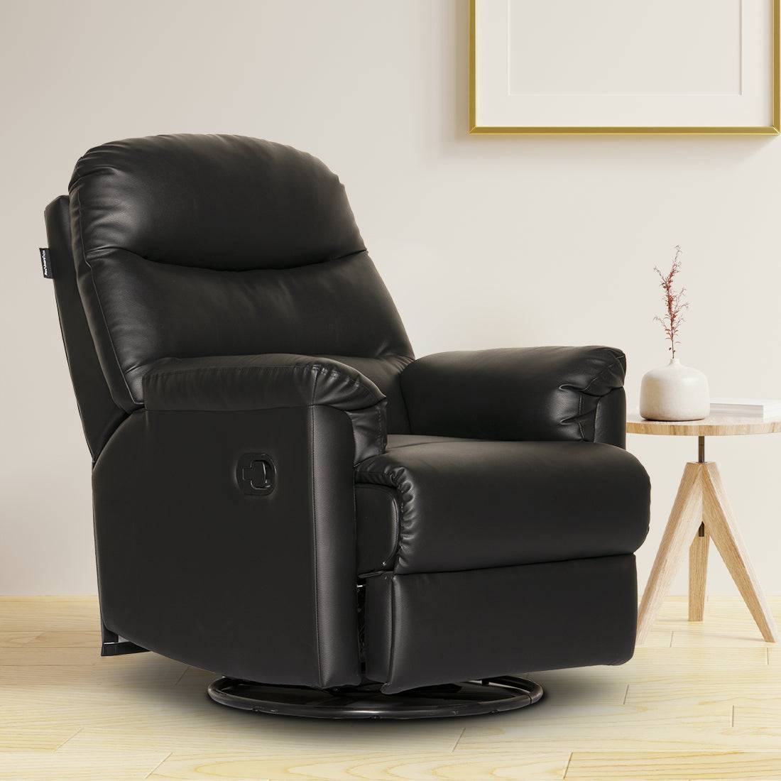 Buy Single Seater Recliner Sofa - Wave Online in India, Single Seater Recliner Sofa, Single Seater Recliner Chair, Manual Recliner, Leatherette Recliner, Living Room Recliner