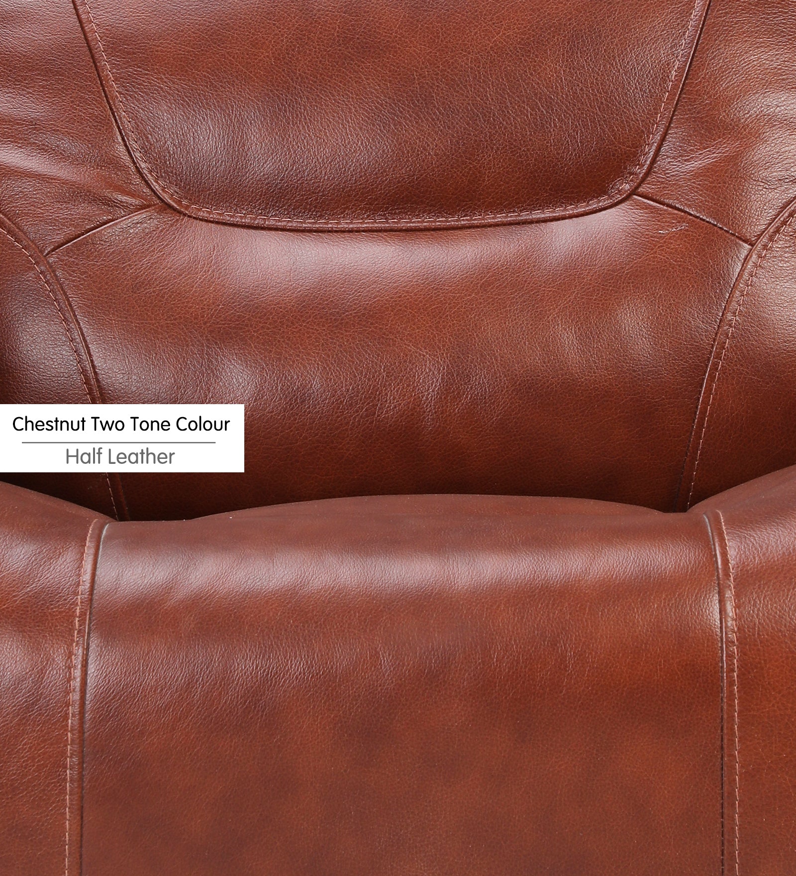 Buy Three Seater Recliner Sofa - Joy (Half Leather) Online in India, Three Seater Recliner Sofa, 3 Seater Recliner Chair, Manual Recliner, Leather Recliner, Living Room Recliner