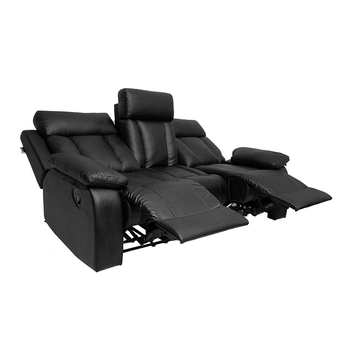 Buy Three Seater Recliner Sofa - Magna Online in India, Three Seater Recliner Sofa, 3 Seater Recliner Chair, Manual Recliner, Leatherette Recliner, Living Room Recliner