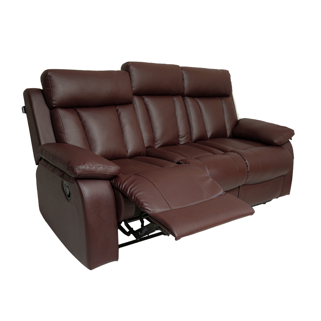 Buy Three Seater Recliner Sofa - Magna Online in India, Three Seater Recliner Sofa, 3 Seater Recliner Chair, Manual Recliner, Leatherette Recliner, Living Room Recliner