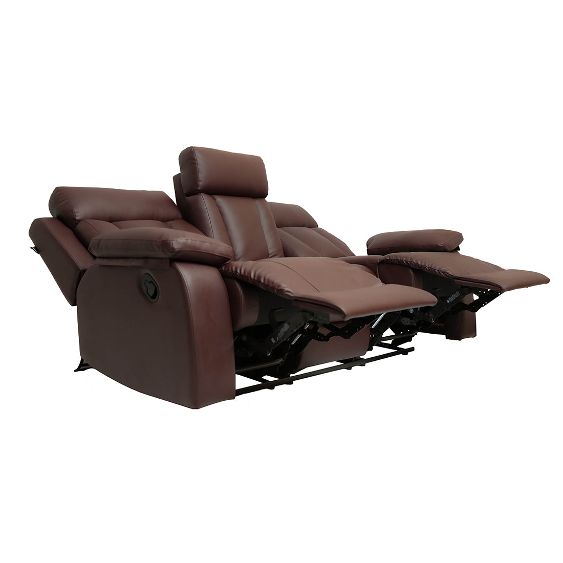 Buy Three Seater Recliner Sofa - Magna Online in India, Three Seater Recliner Sofa, 3 Seater Recliner Chair, Manual Recliner, Leatherette Recliner, Living Room Recliner