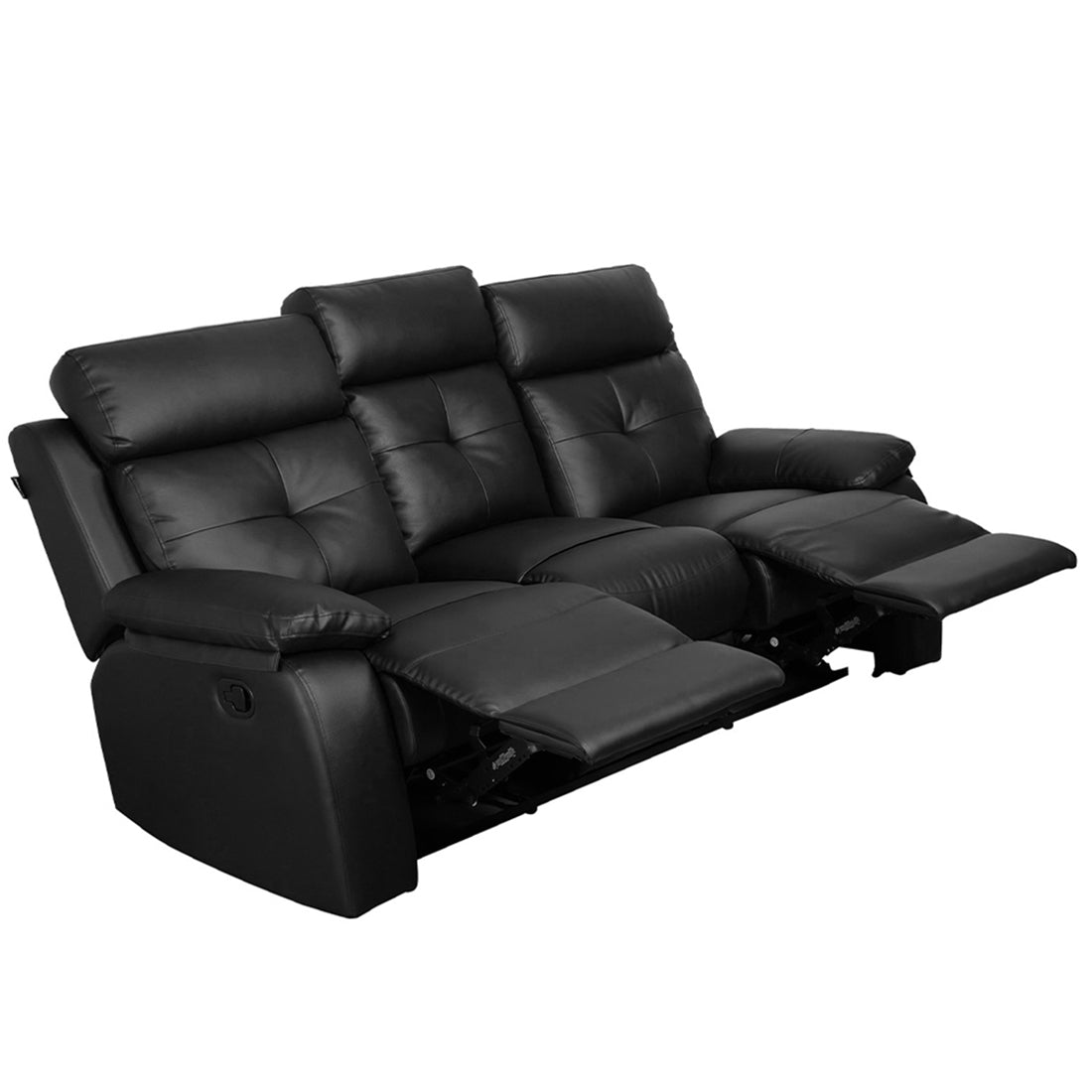 Buy Three Seater Recliner Sofa - Ohio Online in India, Three Seater Recliner Sofa, 3 Seater Recliner Chair, Manual Recliner, Leatherette Recliner, Living Room Recliner