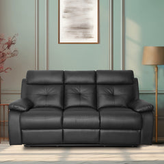 Buy Three Seater Recliner Sofa - Ohio Online in India, Three Seater Recliner Sofa, 3 Seater Recliner Chair, Manual Recliner, Leatherette Recliner, Living Room Recliner