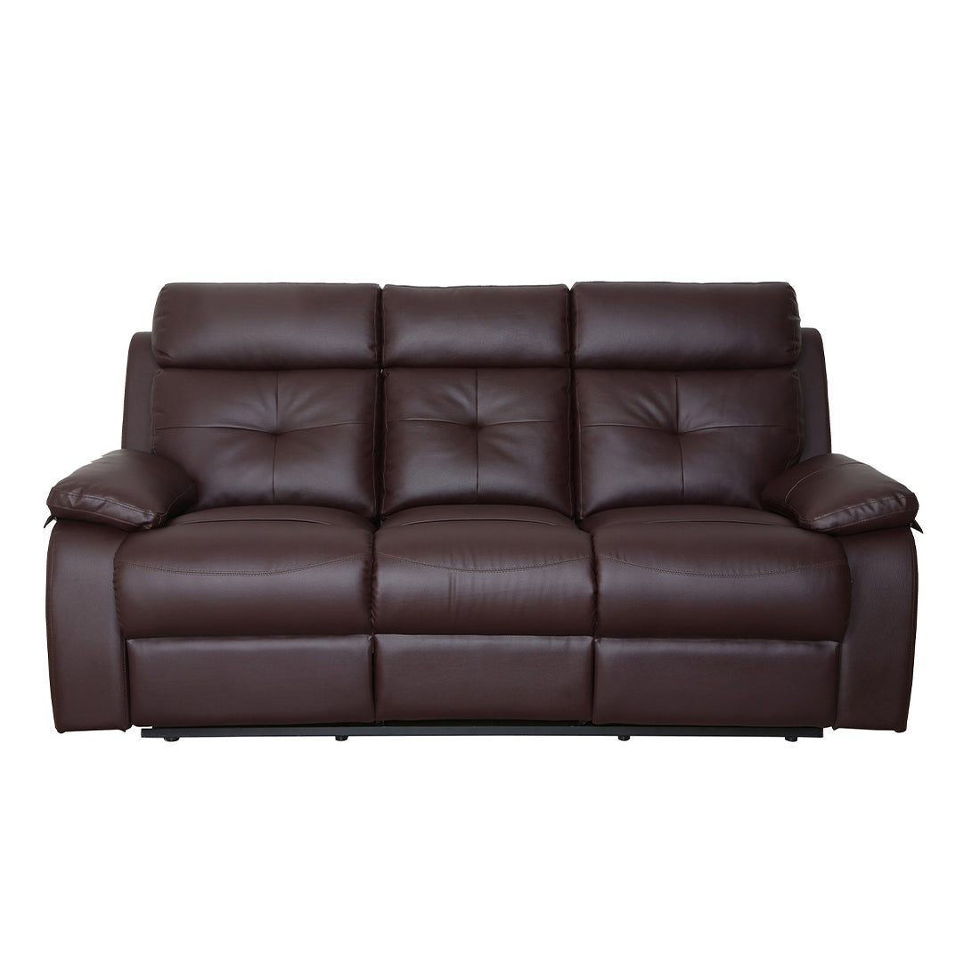 Buy Three Seater Recliner Sofa - Ohio Online in India, Three Seater Recliner Sofa, 3 Seater Recliner Chair, Manual Recliner, Leatherette Recliner, Living Room Recliner