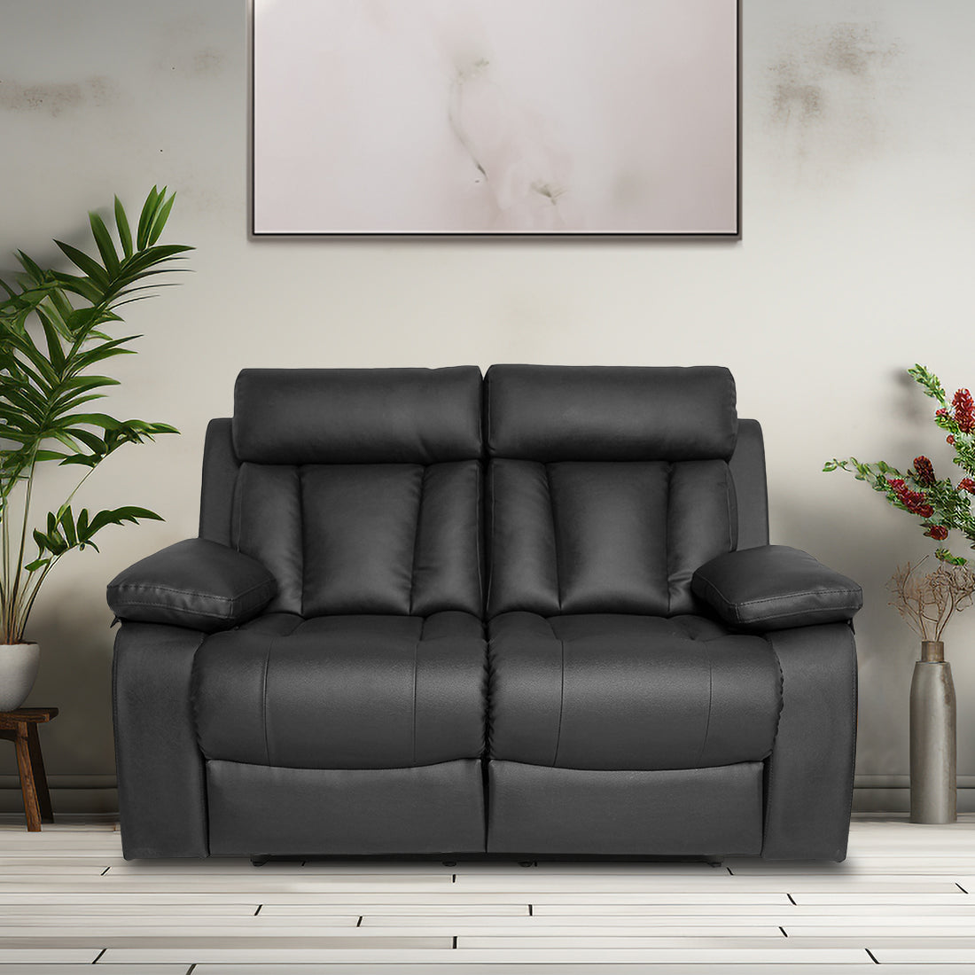 Buy Two Seater Recliner Sofa - Magna Online in India, Two Seater Recliner Sofa, 2 Seater Recliner Chair, Manual Recliner, Leatherette Recliner, Living Room Recliner