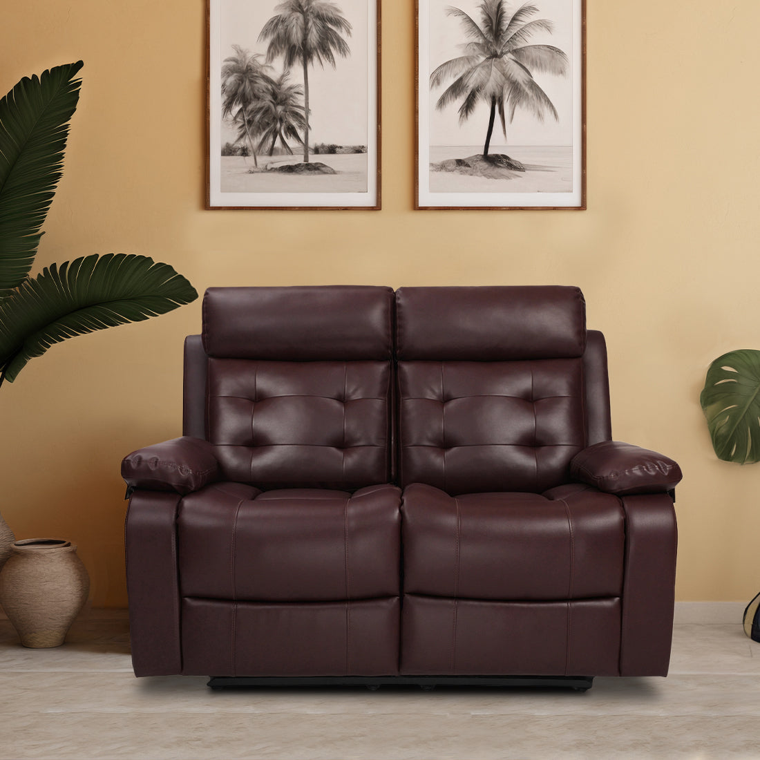 Buy Two Seater Recliner Sofa - Tango Online in India, Two Seater Recliner Sofa, 2 Seater Recliner Chair, Manual Recliner, Leatherette Recliner, Living Room Recliner