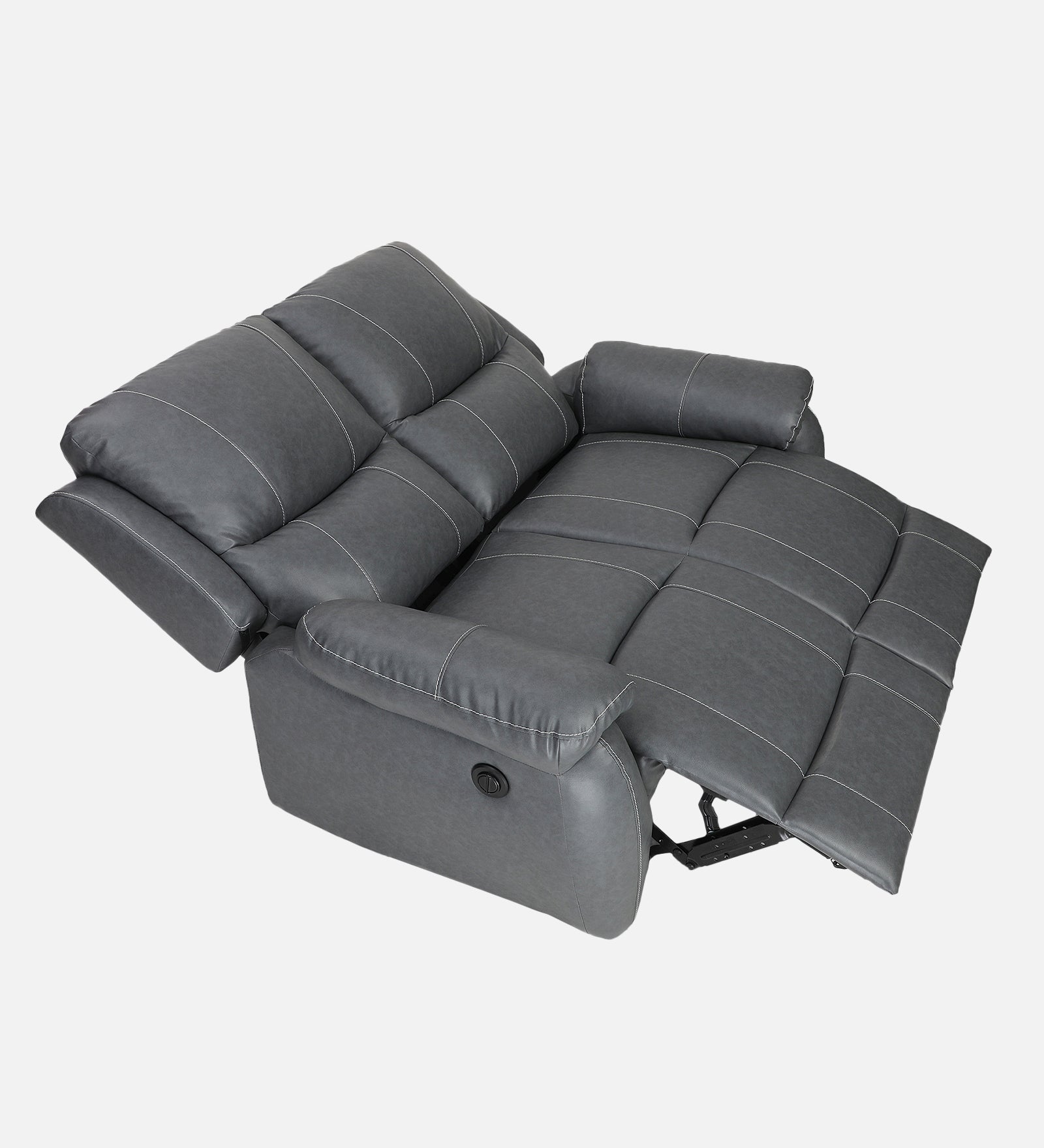 Buy Two Seater Recliner Sofa - Lite (Grey) Online in India, Two Seater Recliner Sofa, 2 Seater Recliner Chair, Motorized Recliner, Leatherette Recliner, Living Room Recliner