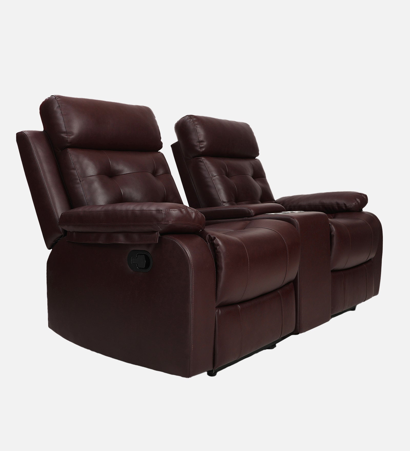 Buy Two Seater Recliner Sofa With Console - Tango Online in India, Two Seater Recliner Sofa, 2 Seater Recliner Chair, Manual Recliner, Leatherette Recliner, Living Room Recliner