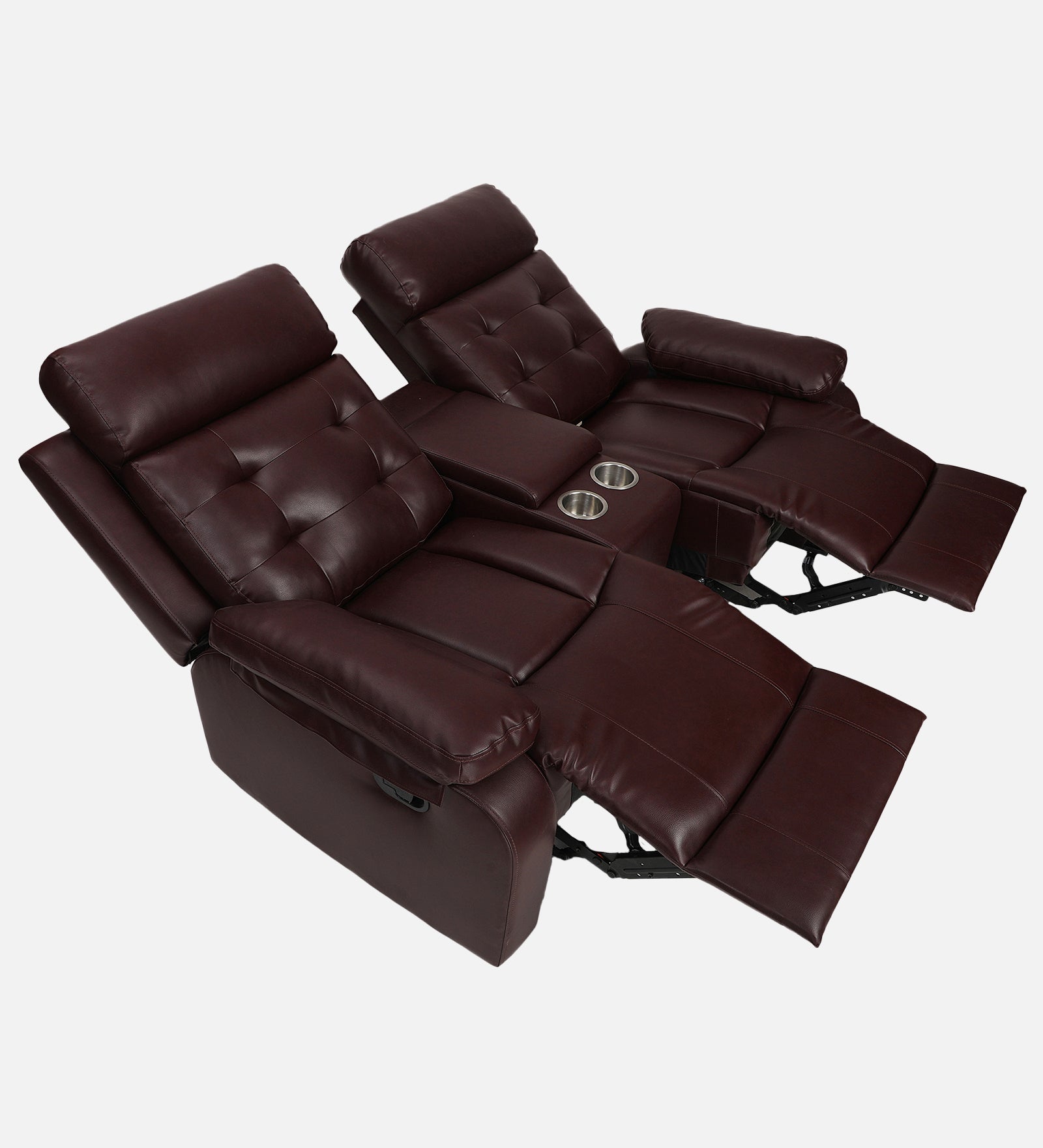 Buy Two Seater Recliner Sofa With Console - Tango Online in India, Two Seater Recliner Sofa, 2 Seater Recliner Chair, Manual Recliner, Leatherette Recliner, Living Room Recliner