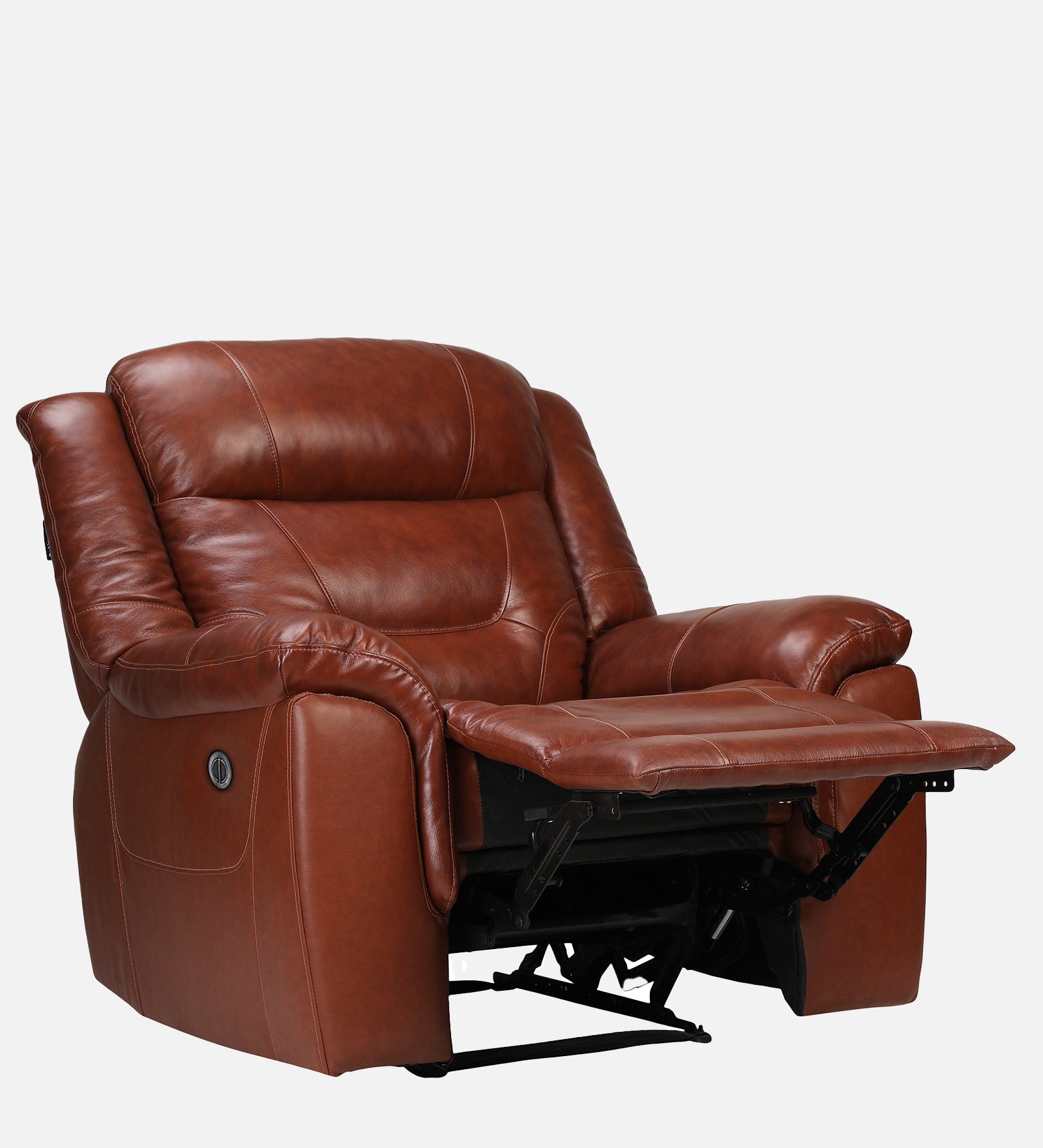 Buy Single Seater Recliner Sofa - Joy (Half Leather) Online in India, Single Seater Recliner Sofa, Single Seater Recliner Chair, Manual Recliner, Half Leather Recliner, Living Room Recliner, joy Recliners