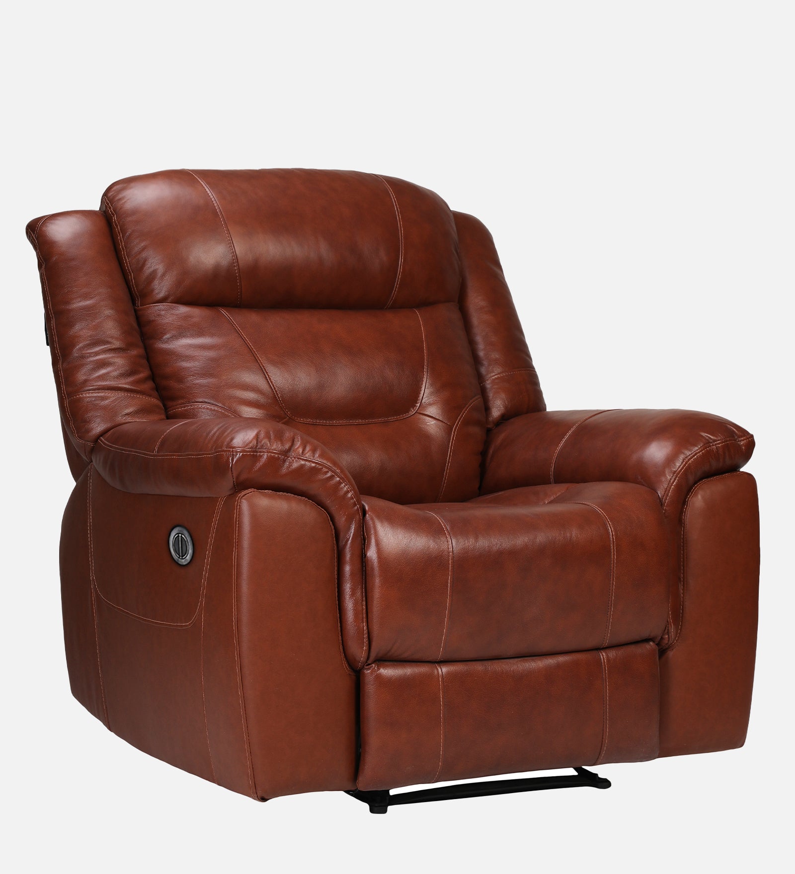 Buy Single Seater Recliner Sofa Joy (Half Leather) Online in India